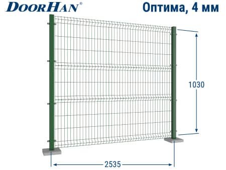 Купить 3Д сетку ДорХан 2535×1030 мм в Южно-Сахалинске от 1754 руб.